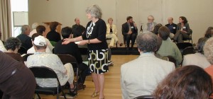 Pam Reitman greets community of mental health advocates